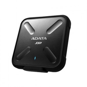 ADATA | Zewnętrzny dysk SSD | SD700 | 1000 GB | USB 3.1 | Czarny | Wysokiej jakości pamięć flash NAND 3D. Odporność na kurz i wo